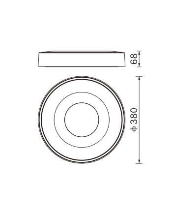 COIN * PLAFÓN REDONDO LED 56W - 2700-5000K - CON MANDO - MADERA
